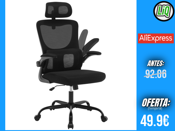 Silla de oficina giratoria WOLTU: silla ergonómica de malla para escritorio y ordenador con reposabrazos ajustables en altura, función basculante y reposacabezas para máxima comodidad y soporte +++ 🎫 Cupón Descuento: FSES02 + PAGO KLARNA