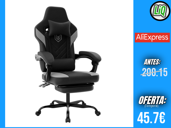 Silla Gaming WOTSTA: Silla de Oficina Ergonómica para Computadora Tipo Carreras, Ajustable en Altura y con Reposacabezas +++ 🎫 Cupón Descuento:  FSES02 + PAGO KLARNA