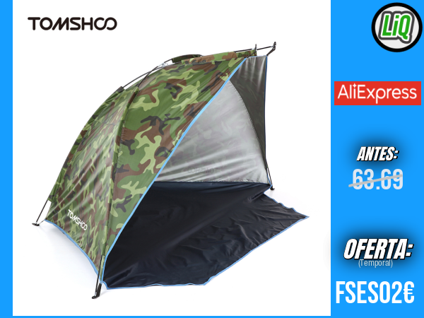 Parasol Tipo Tienda para Deportes al Aire Libre: Ideal para Pesca, Picnic y Playa, con Refugio Solar y Toldo para el Parque de Picnic +++ 🎫 Cupón Descuento: 23.79