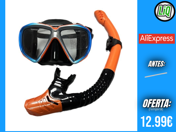 QYQ Máscaras de Buceo Profesionales para Adultos: Conjunto de Esnórquel con Falda de Silicona, Gafas y Máscara de Buceo para una Experiencia Superior en el Agua +++ 🎫 Cupón Descuento: Aumenta dto con ESSC02 y ESSC03 para compras de 15/20€