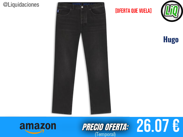 Hugo Jonah Jeans_Trousers en color Charcoal, estilo premium y ajuste impecable. ✨hombre
Talla: 31W / 34L