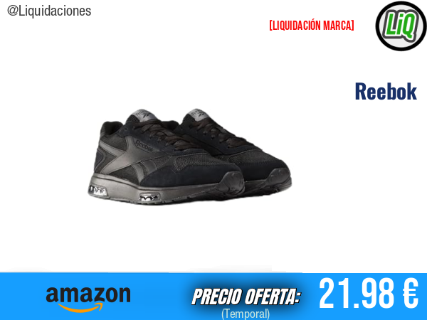Reebok Glide DMX Trainers en Negro/Gris: Comodidad y Estilo para Tu Día a Día. ✨hombre
Talla: 36 EU