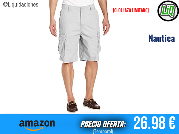 Nautica Pantalones Cortos Mini Ripstop: Estilo Resistente para el Día a Día. ✨hombre
Talla: 36W US