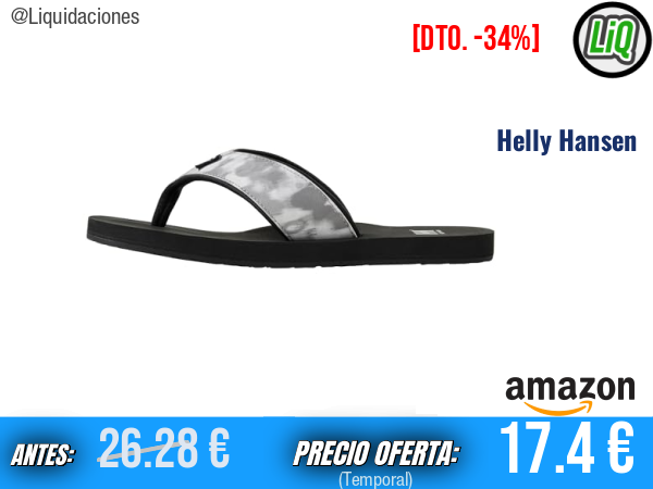 Helly Hansen Stadt: la sandalia negra que lo cambia todo. ✨  hombre   Talla: 40  41 42.5 45 en varios colores 🌈