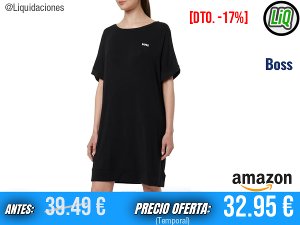Boss Vestido Nocturno en Negro: elegancia que deslumbra. ✨mujer
Talla: S L XL XXL