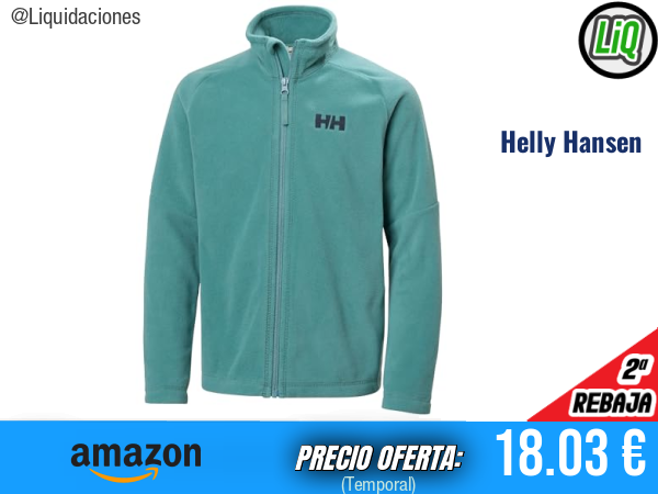Helly Hansen Jr Daybreaker 2.0 Jacket en Verde: Ligera, Cálida y Lista para Aventuras. ✨unisex
Talla: 10 años