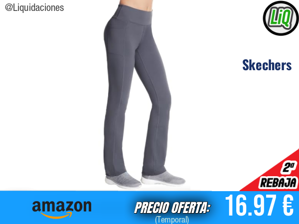 Skechers Go Walk Pant Joy High Waisted: comodidad premium y estilo en gris. ✨mujer
Talla: L