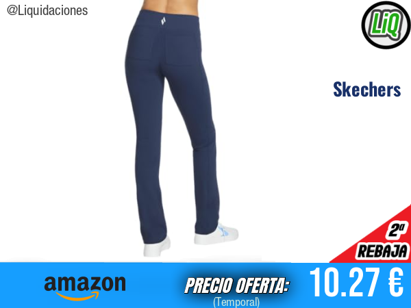 Skechers Go Walk Joy - Pantalón de Cintura Alta con 4 Bolsillos, Azul Marino. ✨mujer
Talla: XS
