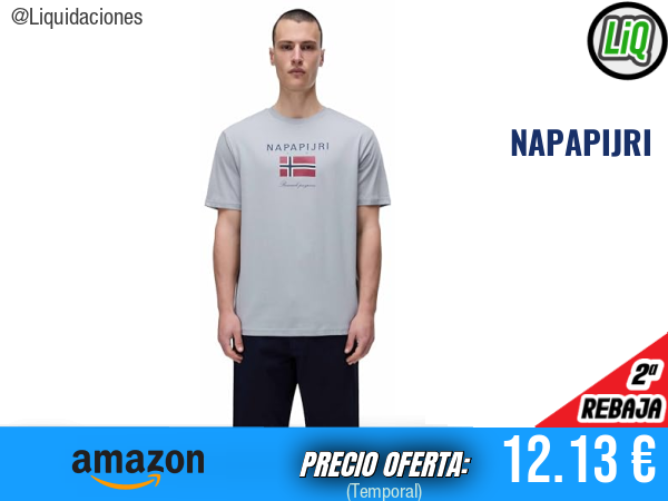 NAPAPIJRI Camiseta de Manga Corta Sese, estilo casual imprescindible. ✨hombre
Talla: L