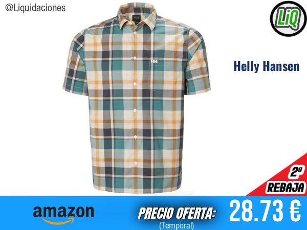 Helly Hansen Fjord Qd Ss Shirt 2.0 en Verde, frescura y estilo para tu día a día. ✨hombre
Talla: L