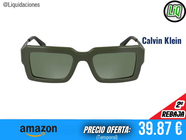 Calvin Klein Jeans Gafas de Sol CKJ25606S Verde con Lente Khaki Sólida. ✨unisex
Talla: Talla única