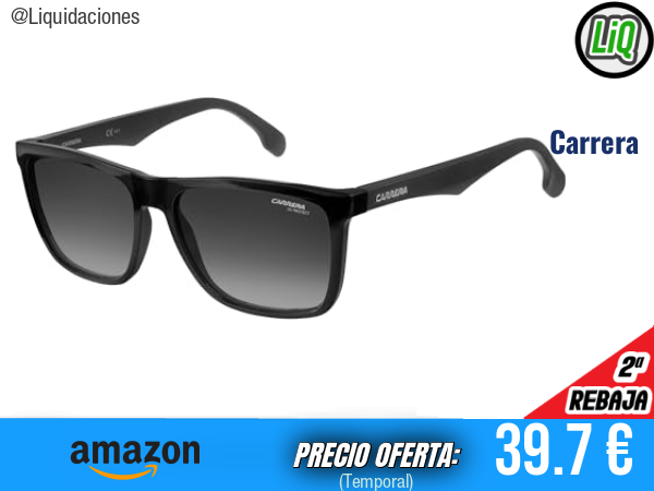 Carrera Gafas de Sol 5041/S BLACK/DARK GREY SHADED con estilo premium y protección para tus días al sol. ✨unisex
Talla: 56/16/145