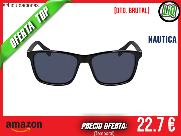 NAUTICA N2246S N Sunglasses en Negro: estilo icónico y protección diaria. ✨hombre
Talla: Talla única