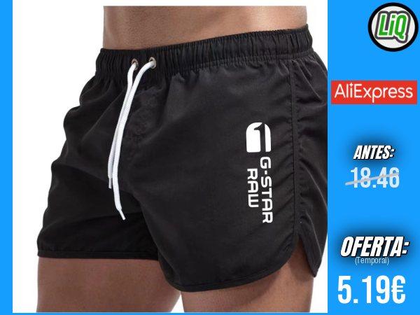Pantalones Cortos para Hombre de Secado Rápido: Shorts de Playa con Malla Transpirable, Cintura Elástica y Diseño Deportivo para Fitness y Entrenamiento