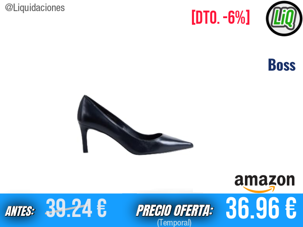 Boss Gracey Pump70 Na Tacones Clásicos en Negro, Elegancia Atemporal. ✨mujer
Talla: 38 EU