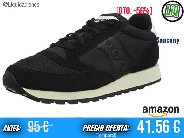 Saucony Jazz Original Vintage, Zapatillas Retro Clásicas en Negro. ✨mujer
Talla: 38.5 EU