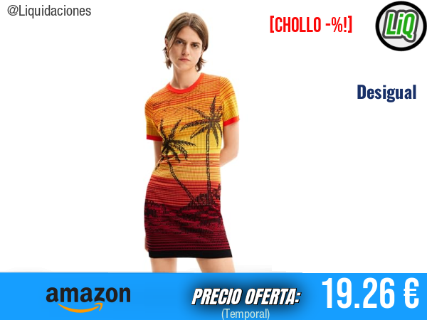 Desigual Vest_bipalmeri Vestido Rojo: estilo vibrante y favorecedor. ✨mujer
Talla: M