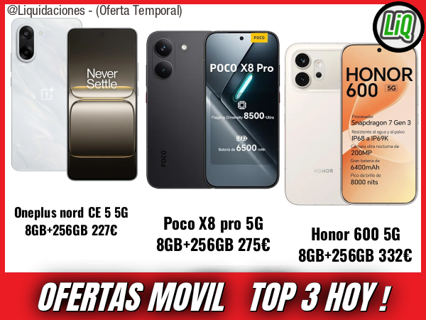 Ofertas movil del dia🌡️- Top 3 moviles hoy 👇