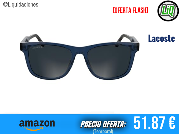 Lacoste Gafas de Sol L6060S Transparent Blue: Estilo Premium y Protección con Mucha Clase. ✨hombre
Talla: 54/17/150