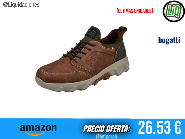 Bugatti 321-AU760 Mocasín en Marrón Coñac: Estilo Elegante y Comodidad Premium. ✨hombre
Talla: 42 EU