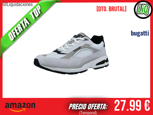 bugatti 322-aox02 Zapatillas en Blanco con Estilo Moderno y Confort Superior. ✨hombre
Talla: 42 EU