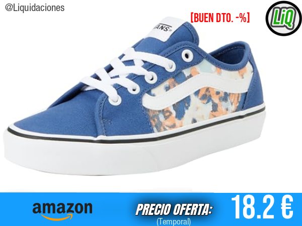 Vans Filmore Decon: Zapatillas Floral Azul Agua con Estilo Único. ✨mujer
Talla: 34.5 EU
