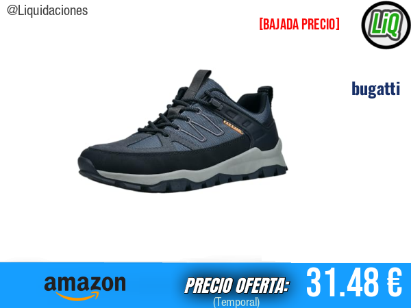 bugatti Zapatillas 323-A0B02 en Azul Oscuro/Negro: estilo urbano y confort diario. ✨hombre
Talla: 44 EU