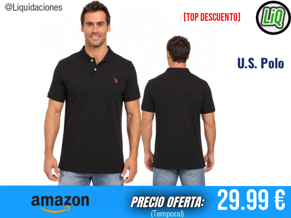 U.S. Polo Assn. Polo clásico azul marino: estilo atemporal y elegante. ✨hombre
Talla: L