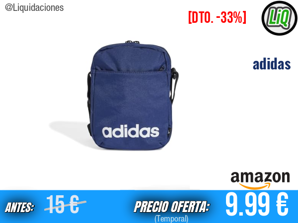 adidas Linear Organizer Waist Pack: organiza tus esenciales con estilo y comodidad. ✨unisex adulto
Talla: Única - disponible en azul negro o marrón