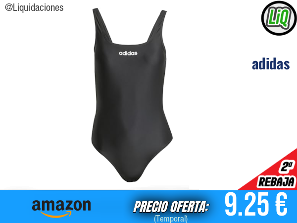 adidas U-Back Swimsuit Swimwear en Negro/Blanco, estilo deportivo y favorecedor. ✨mujer
Talla: 32