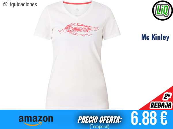 Mc Kinley Kulma T-Shirt White, estilo y frescura para tu día a día. ✨mujer
Talla: 42