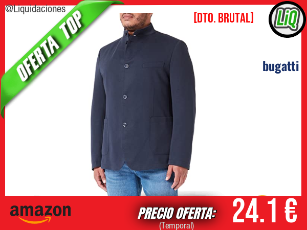 Bugatti Sakko en color marine: estilo impecable y elegancia versátil. ✨hombre
Talla: 68
