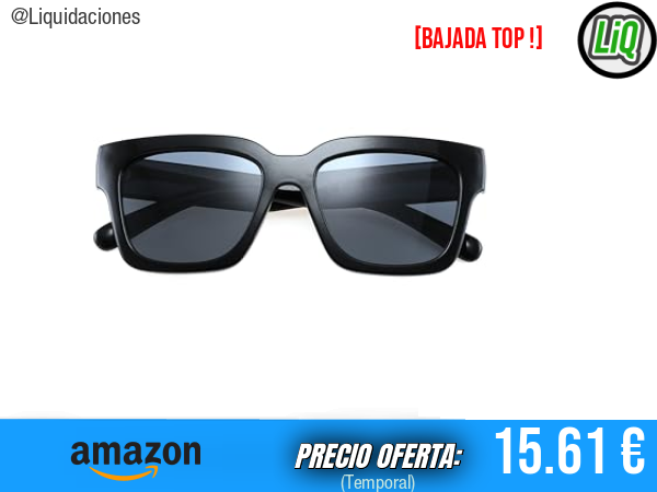 CHARRO Sunglasses en negro-gris: estilo premium y protección con actitud. ✨unisex
Talla: 55
