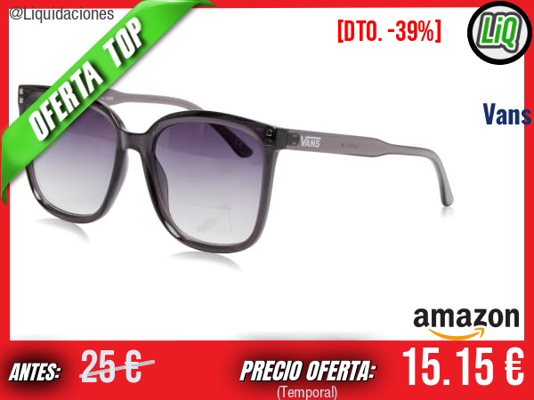 Vans Gilpin - Gafas de sol negras con estilo urbano y protección total. ✨unisex
Talla: Talla única