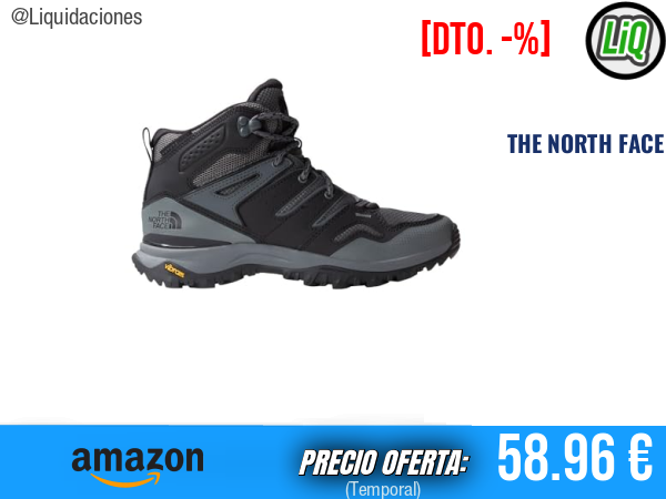THE NORTH FACE Hedgehog Mid FUTURELIGHT en TNF Black/Zinc Grey. ✨mujer
Talla: 37 EU