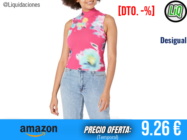 Desigual TS_Flor 3012 Camiseta Roja Vibrante ✨mujer
Talla: XL