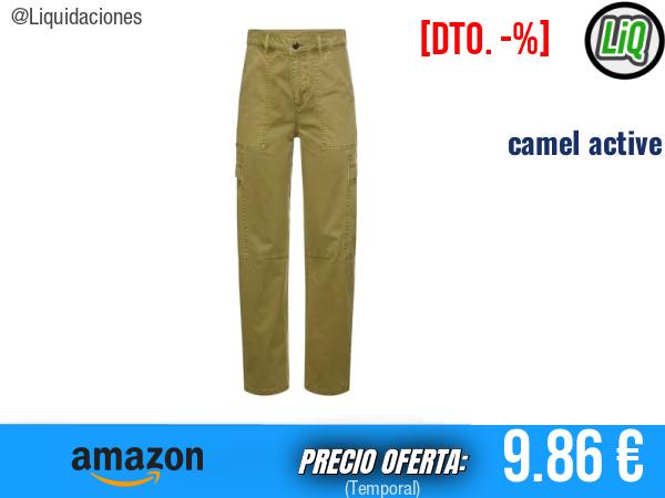 camel active 376285-6F35 en Verde Oliva, estilo impecable para tu día a día. ✨hombre
Talla: 31W / 30L