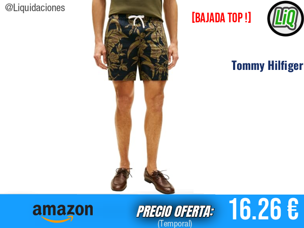 Tommy Hilfiger Pantalón Chino Corto Dover Floral de Lino, Multicolor (Dark Night Navy Allover). ✨hombre
Talla: 28W