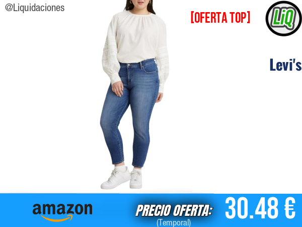 Levi's 311 Shaping Skinny Jeans Plus Size en color Lapis Gallop.mujer
Talla: 50W / 32L