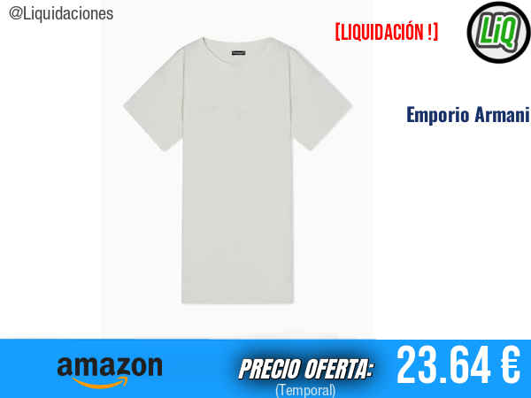 Emporio Armani Vestido con Logotipo de Esponja en Beige, Estilo Sofisticado. ✨mujer
Talla: L