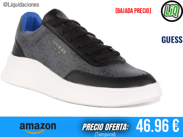 GUESS Dolo Zapatillas de Gimnasio en Carbón, Estilo Deportivo y Comodidad Superior. ✨hombre
Talla: 45 EU
