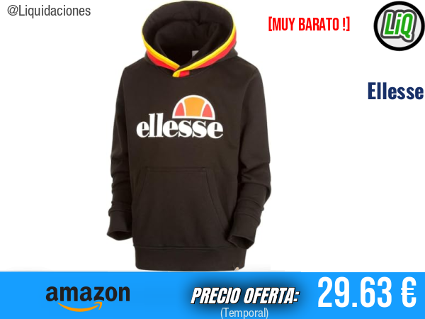 ELLESSE EHM919CO3-050 Hoodie Sweatshirt Negra, estilo urbano imprescindible. ✨hombre
Talla: XL