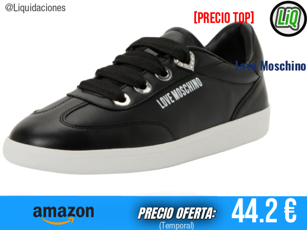Love Moschino JA15142G1OIA0000 Zapatos con Cordones Negros, Estilo y Elegancia. ✨mujer
Talla: 38 EU