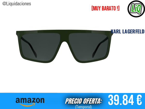 Karl Lagerfeld Sunglasses KL6210S en caqui con lente humo sólido, estilo premium. ✨hombre
Talla: 61/11/145