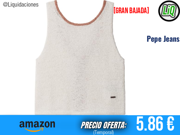 Pepe Jeans Top Sin Mangas Frankie 10 Years, fresco y cómodo para el día a día. ✨niño
Talla: 10 años