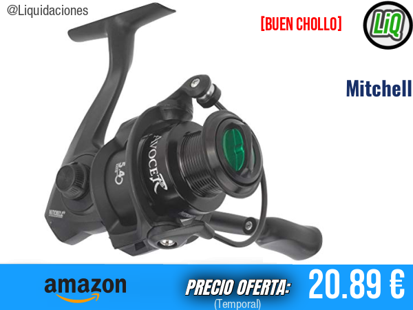 Mitchell Carrete Giratorio Avocet R Todo Terreno, Robusto y Ligero para Agua Dulce, 3+1 Rodamientos, Negro. ✨unisex
Talla: 4000 RD