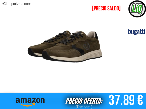 Bugatti Zapatillas 333-ax80 en Verde Oscuro y Negro, estilo premium para tu día a día. ✨hombre
Talla: 44 EU