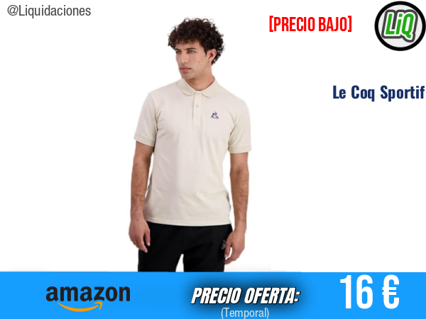 LE COQ SPORTIF ESS N°1 Polo Peyote en punto piqué transpirable.hombre
Talla: XXL
