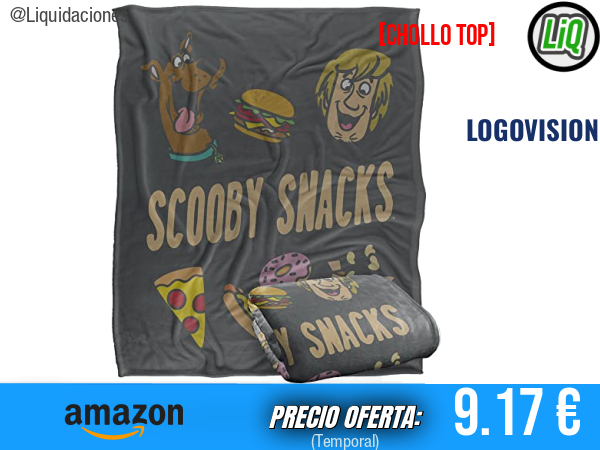 Scooby Doo! The Munchies Manta Súper Suave de Tacto Sedoso para Máximo Confort. ✨unisex
Talla: 50" x 60