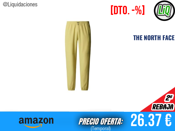 THE NORTH FACE NF0A8BGN0UO M MA Wind Pant Pants en color Pistachio. ✨hombre
Talla: S